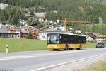 Postauto/Regie St.Moritz GR 160 388 (Setra S315NF) am 13.9.2016 in Silvaplana, Kreisel Mitte