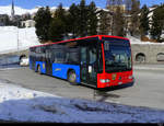 Engadin Bus - Mercedes Citaro GR 154398 unterwegs beim Bahnhof von St. Moritz am 19.02.2021