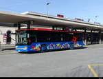 Engadin Bus - Setra S 415 NF  GR 97002 unterwegs bei den Bushaltestellen vor dem Bahnhof von Chur am 19.02.2021