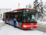 Engadin Bus - Setra GR 100106 unterwegs auf der Linie 6 bei der Haltestelle vor dem Bahnhof von Samedan am 04.12.2009