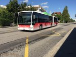 Der neue Citaro Gelenkbus der BGU am 30.08.2015 am Bahnhof Süd.
