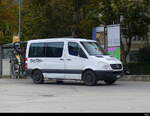 Mercedes Sprinter unterwegs als Trali Taxi in Martigny am 29.10.2023