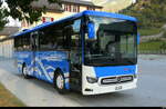 Bus Betriebe Leukerbad - Mercedes Intouro Hybrid  VS  38008 beim Bhf.