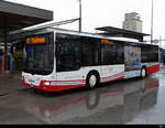 asm Oberaargau - MAN Lion`s City Nr.49  BE  547231 bei Regen vor dem Bahnhof in Herzogenbuchsee am 05.03.2020