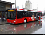 asm Oberaargau - MAN Lion`s City Nr.62 BE 858862 bei Regen vor dem Bahnhof in Herzogenbuchsee am 05.03.2020