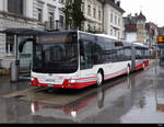 asm Oberaargau - MAN Lion`s City Nr.65 BE 858865 bei Regen unterwegs auf der asm/BSU Linie 5 bei den Haltestellen gegenüber dem Bahnhof in Solothurn am 05.03.2020