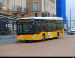 Postauto - Mercedes Citaro  TI 326910 in Bellinzona bei den Bushaltestellen beim Bahnhof am 12.02.2021