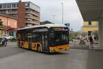 Postauto/PU Autopostale del Mendrisiotto SA TI 40218/PAG-ID: 12385 (Solaris New Urbino 12 electric) am 25.3.2026 beim Bhf.