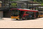 Postauto - MAN Lion`s City Hybrid TI 278 983 mit etwas Werbung unterwegs in Bellinzona am 01.05.2026