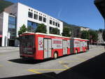 FART – MAN Lions City Nr. 52 �Bauhaus� ist eingeteilt auf der Linie 7 und wartet am Bahnhof Locarno, am 12. Juni 2026