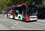 travys Yverdon - Volvo Elektro Nr.163 unterwegs in Yverdon am 02.10.2025