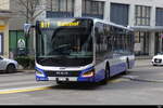 VZO - MAN Lion`s City Hybrid Nr.75  ZH 26347 unterwegs auf der Linie 811 vor dem Bhf. Uster an dem Bushaltestellen 11.11.2023