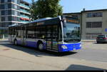 VZO - Mercedes Citaro  Nr.21 bei den Haltestellen beim Bahnhof Wetzikon am 31.07.2026
