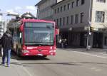 RJ-Mercedes Citaro NR.206 am Bahnhof Rapperswil am 1.4.12