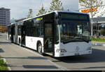 tpf / WIELAND Murten - Mercedes Citaro Nr.123  FR 300604 beim Bahnhof Grenchen Süd als Bahnersatz für die Regionalzüge von Grenchen Süd nach Biel am 18.10.2025