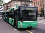 Dieser MAN Bus der Linie 36 steht in Basel.