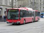 Bern mobil - Mercedes Citaro Nr.841  BE  671841 unterwegs auf der Linie 10 in der Stadt Bern am 01.03.2014