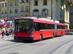 Bern Mobil - Trolleybus Nr.6 unterwegs auf der Linie 12 in der Altstadt von Bern am 06.06.2015
