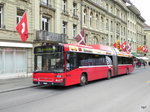 Bern Mobil - Volvo Nr.808  BE 612808 unterwegs auf der Linie 10 in der Stadt Bern am 24.05.2016