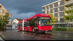 Seit wenigen Tagen im Fahrgasteinsatz: Die ersten neuen Hybridbusse von BERNMOBIL.