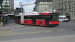 Bern Mobil Trolleybus 9 (NAW/Hess, SwTr2, 1999) wendet am 12.10.2016 beim Hauptbahnhof Bern.