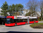 Bern Mobil - Trolleybus Nr.25 unterwegs auf der Linie 12 in der Stadt Bern am 16.03.2019