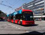 Bern Mobil - Hess E-Bus Nr.204  BE 724204 unterwegs in der Stadt Bern am 08.08.2020