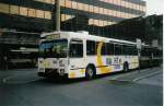 Aus dem Archiv: SVB Bern Nr. 195/BE 451'195 Volvo/Gangloff am 14. Mai 1997 Bern, Bahnhof (mit Vollwerbung fr die  Nachtlinien )