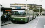 Aus dem Archiv: SVB Bern Nr. 34 FBW/Gangloff Gelenktrolleybus am 16. März 1998 Bern, Bahnhof