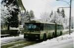 Aus dem Archiv: SVB Bern Nr. 35 FBW/R&J Gelenktrolleybus am 10. Februar 1999 Bern, Statthalterstrasse