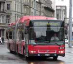 Bern Mobil - Erdgas Volvo 7700 Gelenkbus Nr.827 BE 612827 unterwegs zum Bahnhof Bern eingeteilt auf der Linie 10 nach Ostermundigen am 09.12.2007