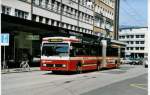 Aus dem Archiv: VB Biel Nr. 64 Volvo/R&J Gelenktrolleybus am 13. Mrz 1999 Biel, Bahnhof