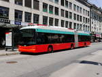 VB Biel - Trolleybus Nr.53 unterwegs auf der Linie 4 in der Stadt Biel am 12.05.2018