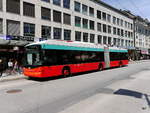 VB Biel - Trolleybus Nr.60 unterwegs auf der Linie 1 in der Stadt Biel am 12.05.2018