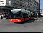 VB Biel - Hess Trolleybus Nr.53 unterwegs auf der Linie 1 in der Stadt Biel am 19.03.2022