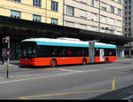 VB Biel - Hess Trolleybus Nr.56 unterwegs auf der Linie 1 in der Stadt Biel am 19.03.2022