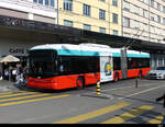 VB Biel - Hess Trolleybus Nr.57 unterwegs auf der Linie 1 in der Stadt Biel am 19.03.2022