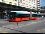 VB Biel - Hess Trolleybus Nr.60 unterwegs auf der Linie 1 in der Stadt Biel am 19.03.2022