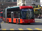VB Biel - Hess E-Bus 202 unterwegs auf der Linie 9 in der Stadt Biel am 19.03.2022