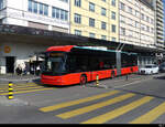 VB Biel - Hess Trolleybus Nr.99 unterwegs auf der Linie 3 in der Stadt Biel am 19.03.2022