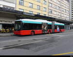VB Biel - Hess Trolleybus Nr.57 unterwegs in der Stadt Biel am 12.03.2023