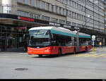 VB Biel - Hess Trolleybus Nr.58 unterwegs in der Stadt Biel am 12.03.2023