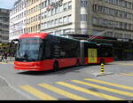 VB Biel - Hess Trolleybus  Nr.91 unterwegs in der Stadt Biel am 07.05.2023