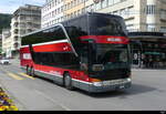 Wieland - Setra S 431 DT  FR  300601 unterwegs für die SBB im Bahnersatz zwischen Biel - Neuchâtel am 07.05.2023