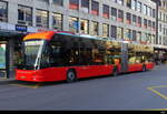 VB Biel - Hess E-Bus  Nr.202   BE  900202 unterwegs auf der Linie 9 in der Stadt Biel am 06.02.2024