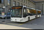 tpf / WIELAND Murten - Mercedes Citaro  Nr.122 FR 300603 vor dem Bahnhof Biel als Bahnersatz für die Regionalzüge zwischen Biel und Grenchen Süd am 18.10.2025