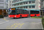 VB Biel - Mercedes Citaro  Nr.160  BE  821160 unterwegs auf einer Dienstfahrt in der Stadt Biel am 22.01.2026