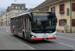 asm Seeland - MAN Lion`s City Hybrid  nr.68  BE  872368 unterwegs auf der Linie 74in der Stadt Biel am 22.01.2026
