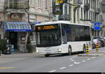 Funi Car - MAN Lion`s City  BE  137705 unterwegs auf der Linie 11 in der Stadt Biel am 20.01.2026