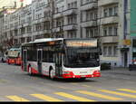 asm Seeland - MAN Lion`s City Nr.64  BE  858864 unterwegs auf der Linie 75 in der Stadt Biel am 06.03.2026